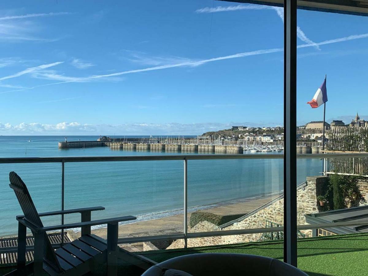 Un Balcon Sur La Mer, Acces Direct A La Plage Granville Exteriér fotografie